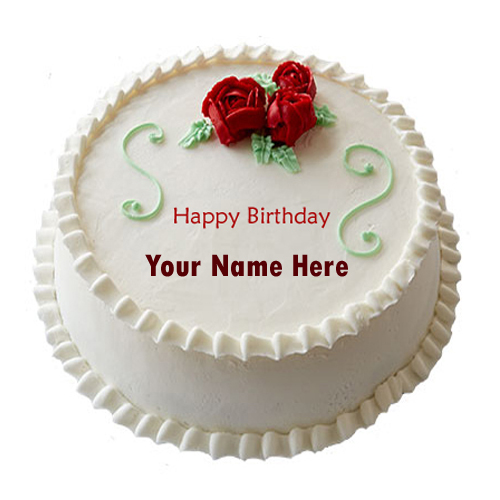 Write Name On Happy Birthday Cake