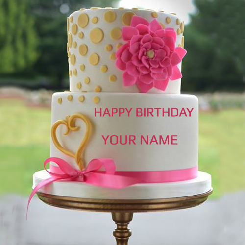 Write Name On Happy Birthday Cake