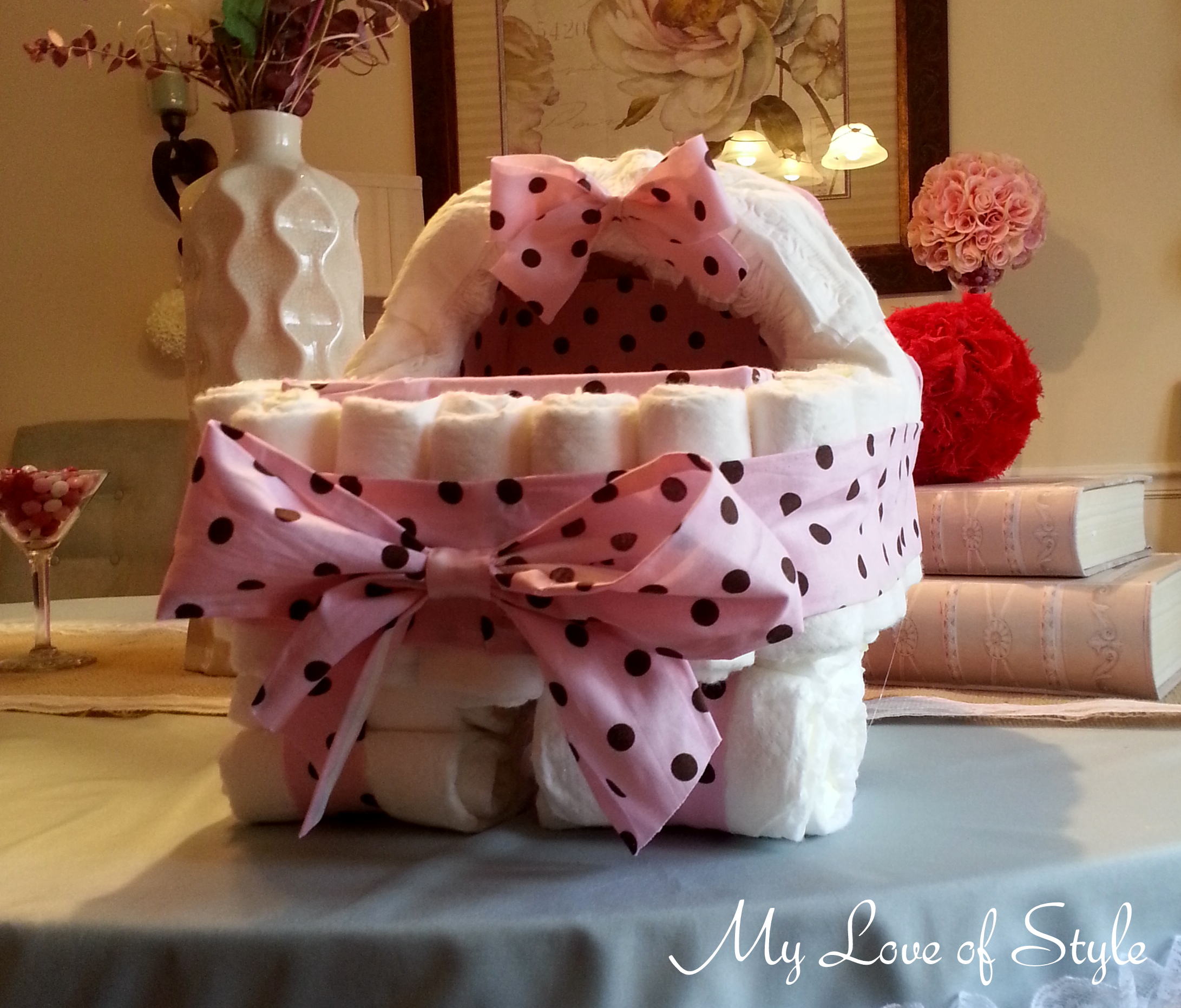 Baby Bassinet Diaper Cake