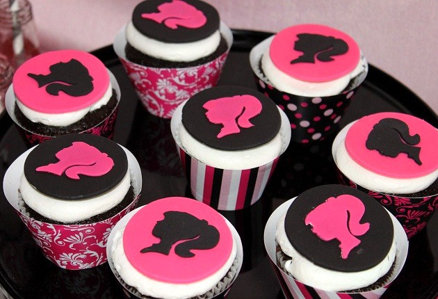 Barbie Birthday Party Cupcakes