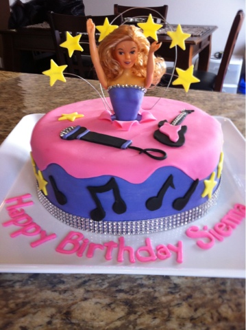 Barbie Pop Star Cake