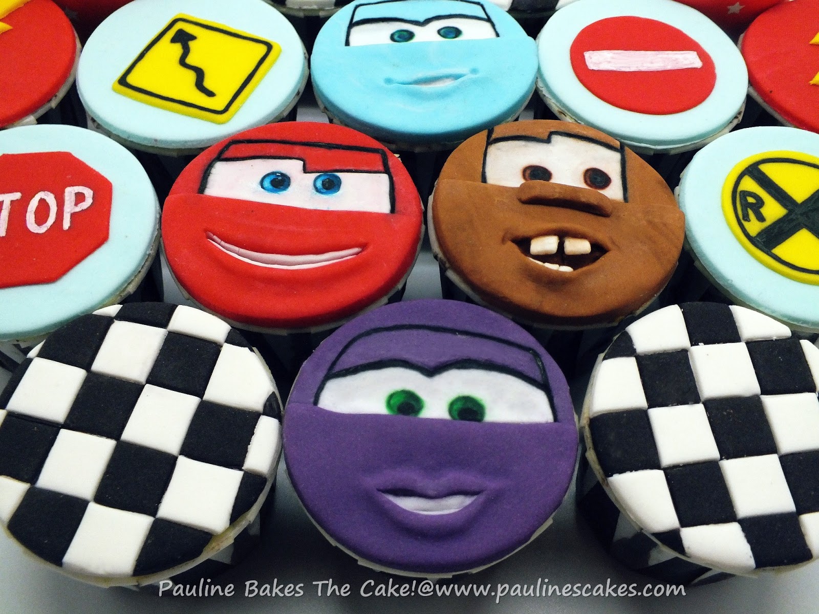 Cars Lightning McQueen Cupcakes