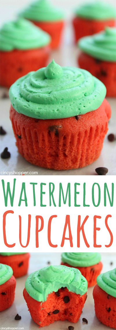 Dessert Summer Watermelon Cupcakes