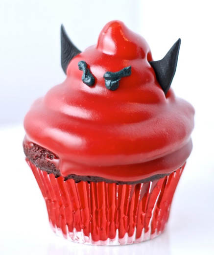 Devil Red Velvet Cupcakes