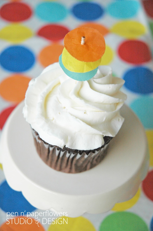 7 Photos of Tissue Paper Cupcakes