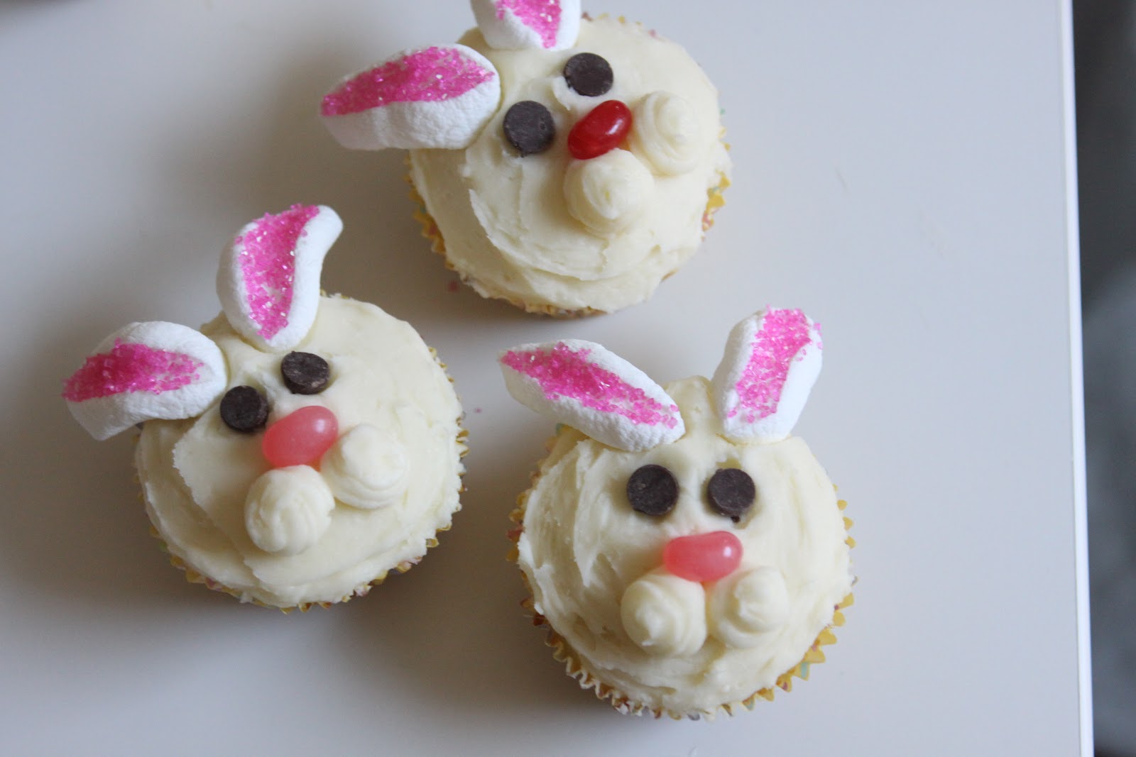 Easter Bunny Cupcakes Marshmallows