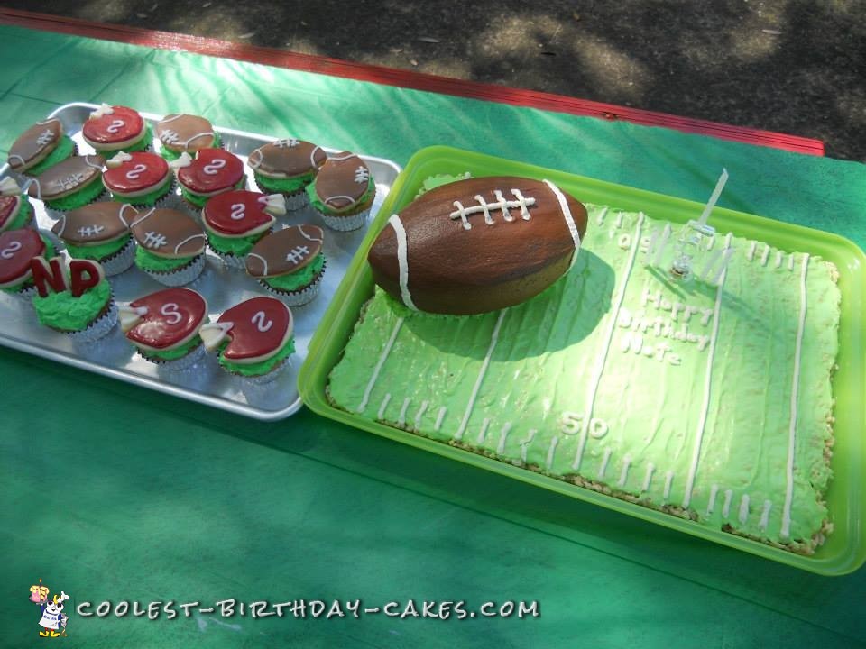 Easy Football Birthday Cake