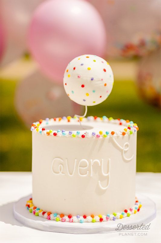 First Birthday Cake Rainbow Sprinkles