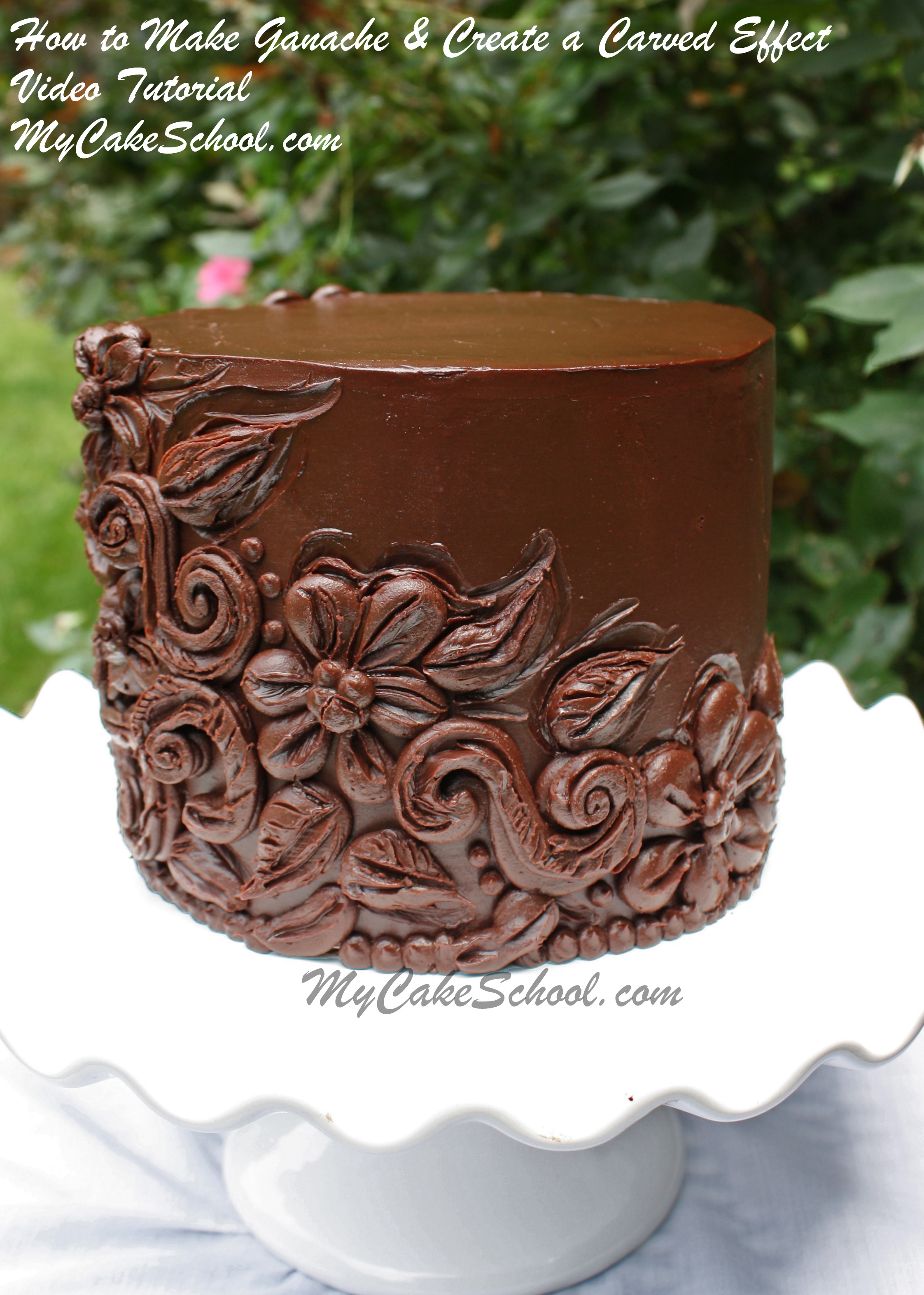 Ganache Cake Decorating