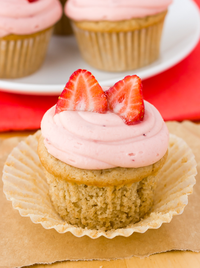 Gluten Free Strawberry Cupcakes