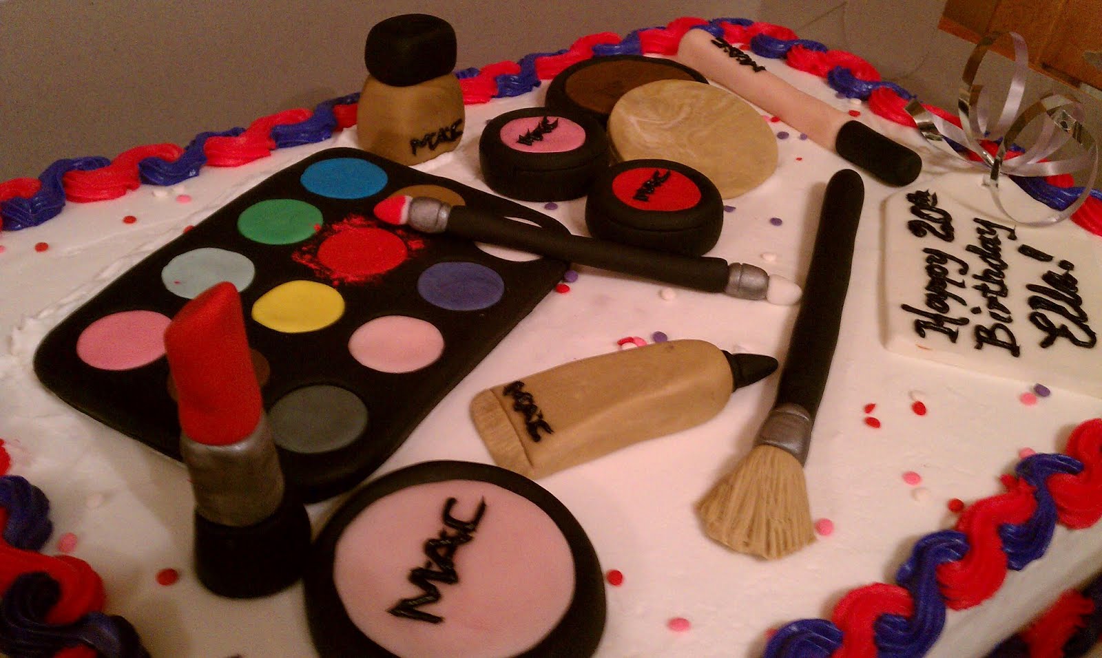 Happy Birthday Mac Cake Makeup