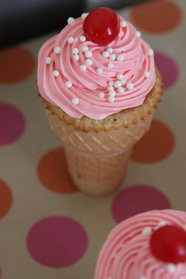 Ice Cream Cone Cupcakes