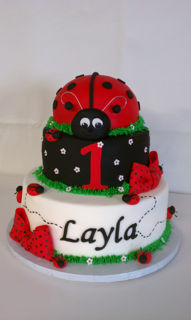 Ladybug Birthday Cake