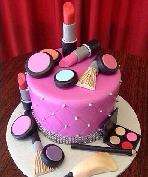 Makeup Birthday Cake Ideas