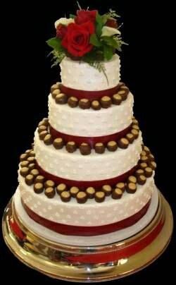 Ohio State Wedding Cake