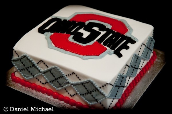 Ohio State Wedding Cake