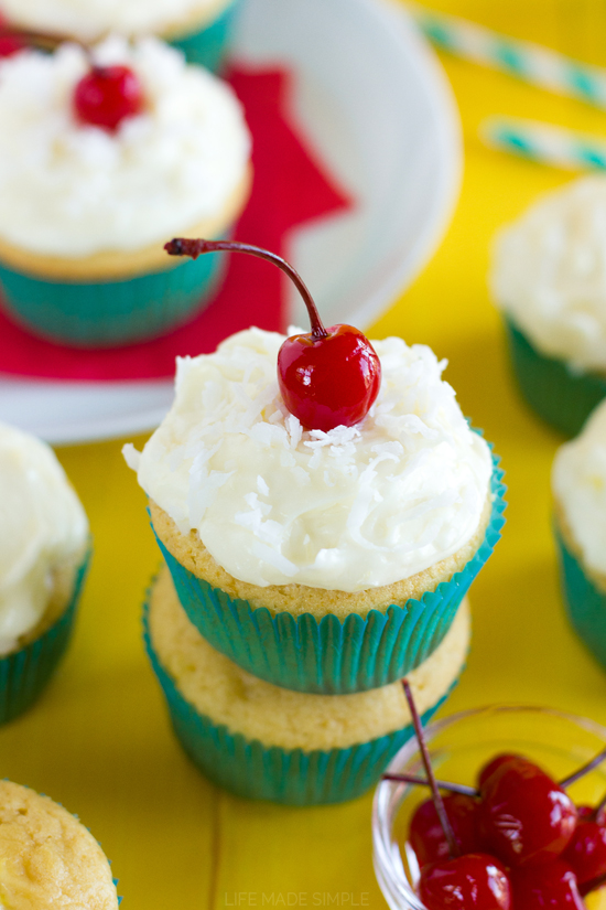 Pina Colada Cupcakes