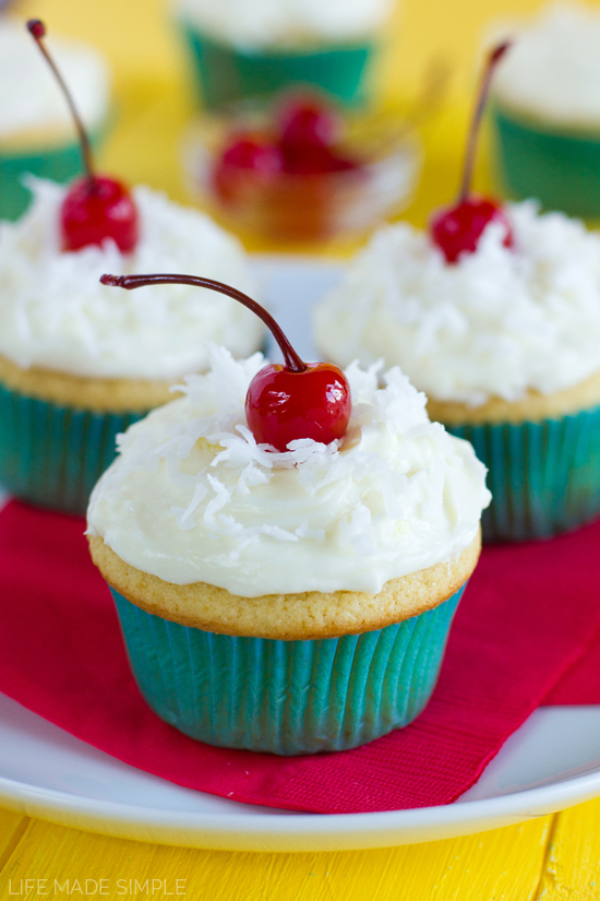 Pina Colada Cupcakes