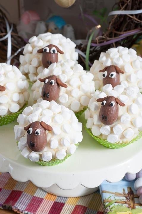 Pinterest Sheep Cupcakes