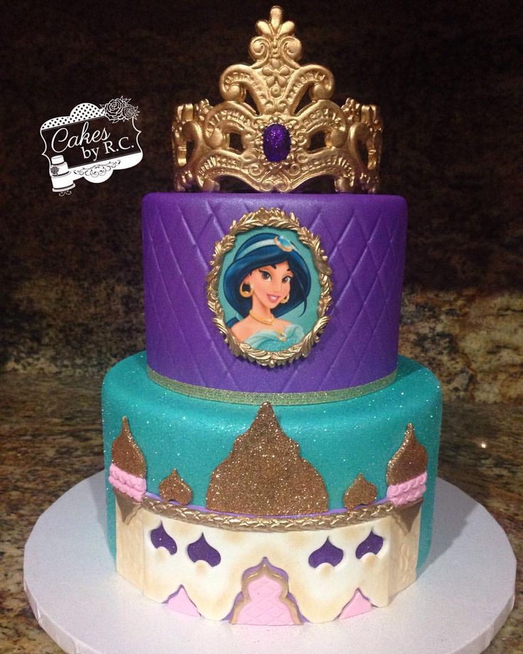 Princess Jasmine Birthday Party Cake