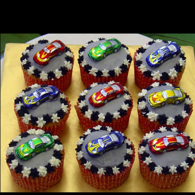 Race Car Cupcake Birthday Cake