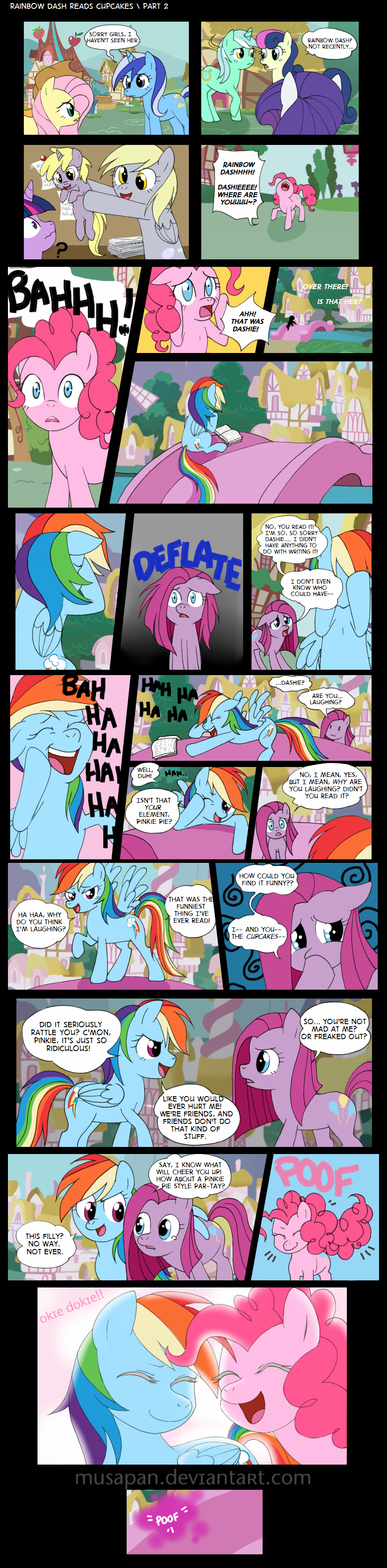 Rainbow Dash Reads Cupcakes