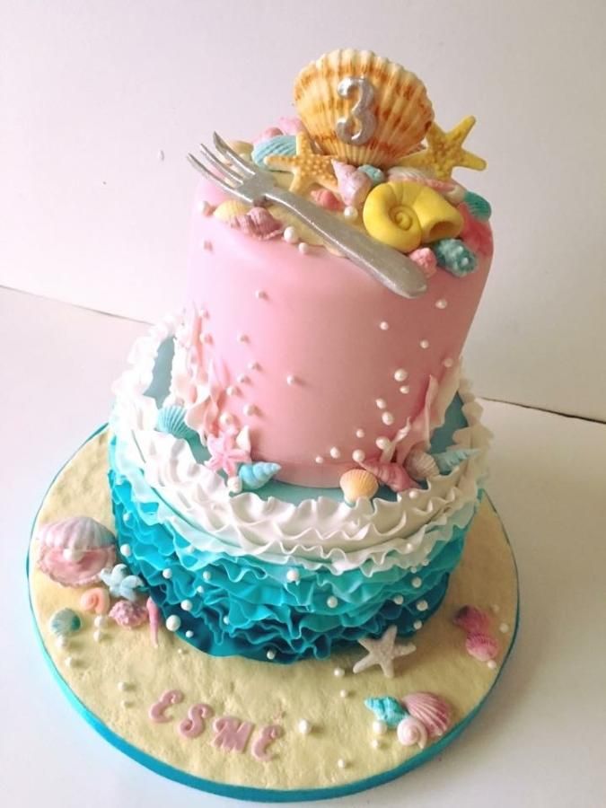 The Little Mermaid Under the Sea Birthday Cake