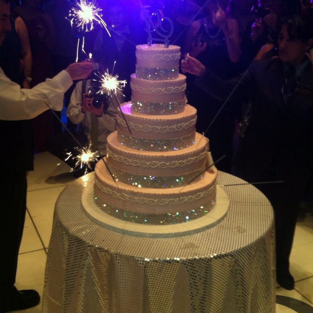 Blinged Out Wedding Cake