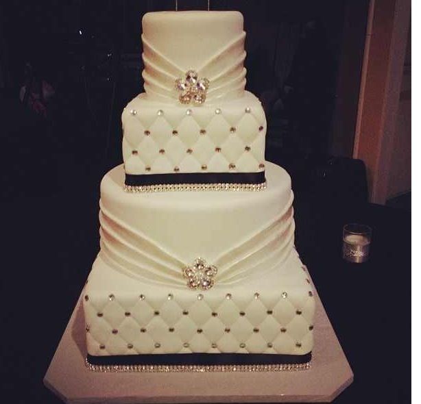 Blinged Out Wedding Cake