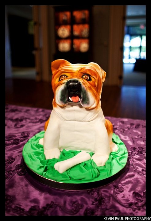 Bulldog Grooms Cake