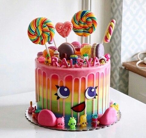 Candy Themed Birthday Cake