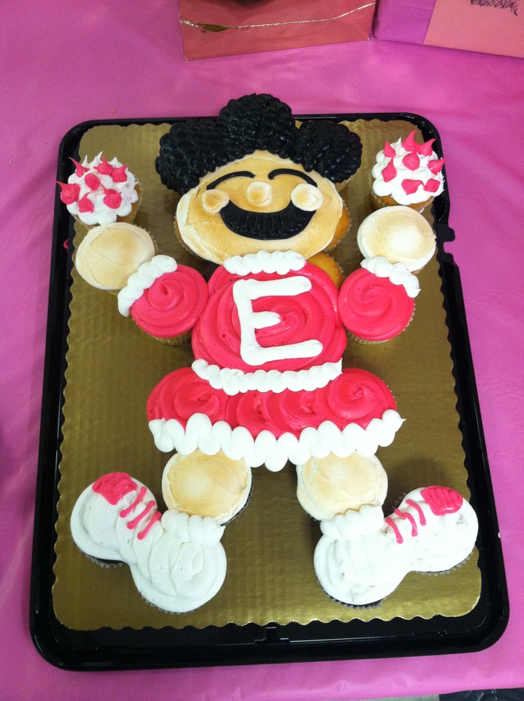 Cheerleading Cupcake Cake