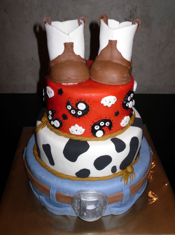 Cowboy Baby Shower Cake