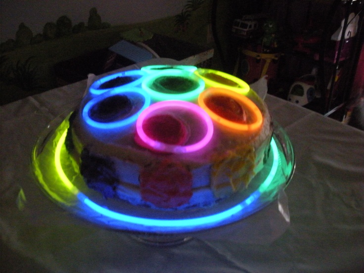 Disco Glow in the Dark Cake