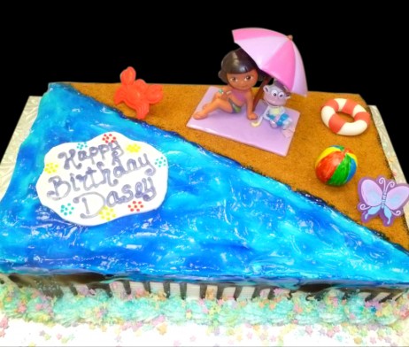 Dora Beach Fun Cake