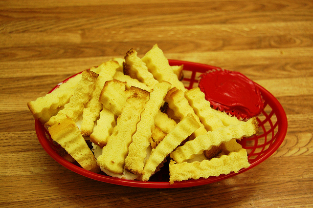 French Fry Cupcakes