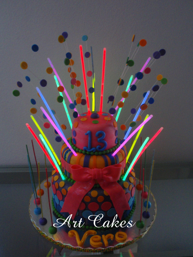 Glow Birthday Cake