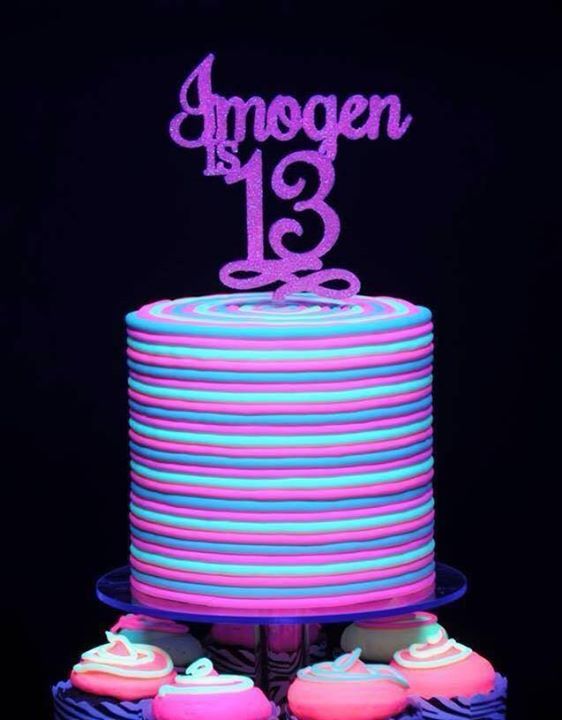 Glow in the Dark Birthday Party Cake Ideas