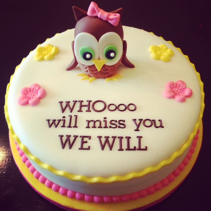 Going Away Cake Sayings