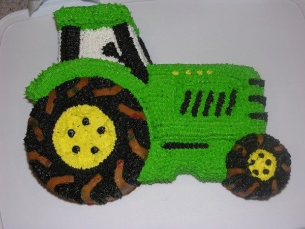 Happy Birthday Tractor Cake