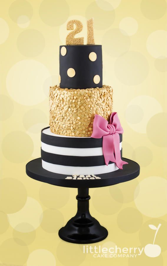 12 Photos of Small Black And White And Gold Cakes