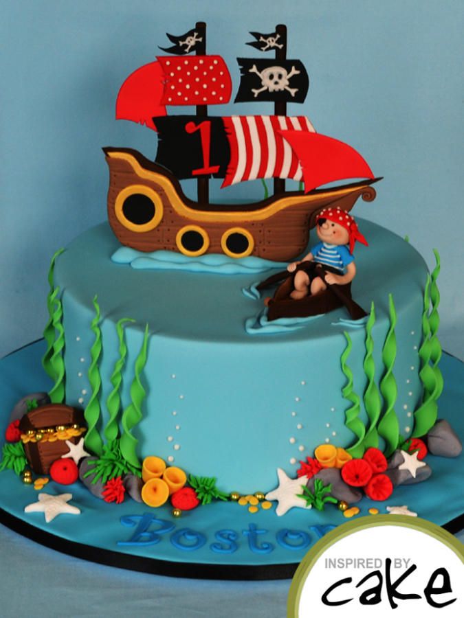 Pirate Theme Birthday Cake