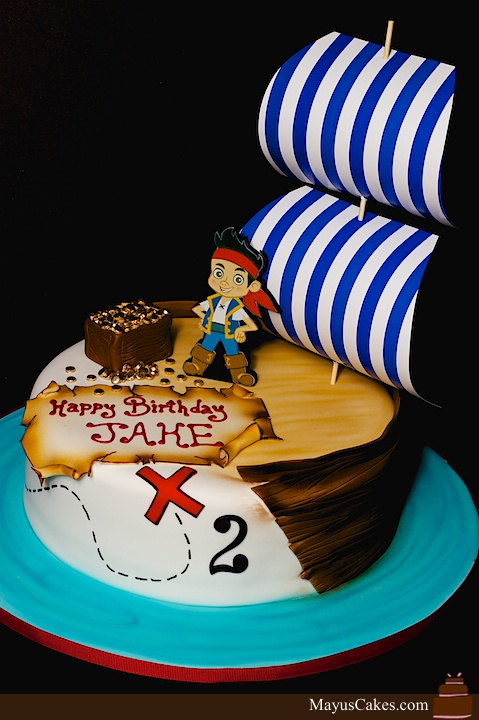 Pirate Themed Birthday Party Cake