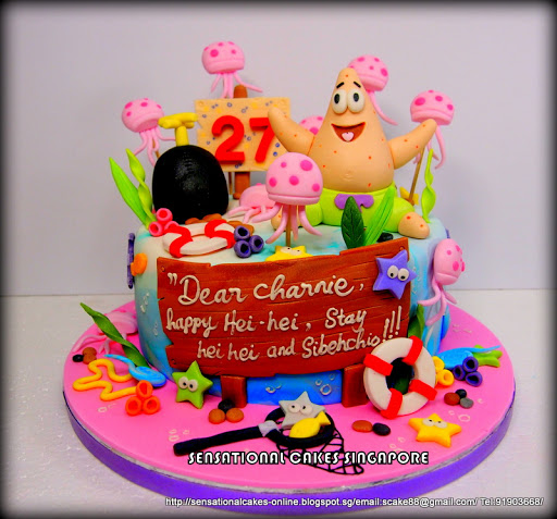 Spongebob Patrick Star Cake