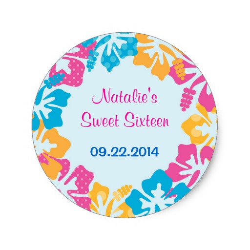 Sweet 16 Luau Party Favors