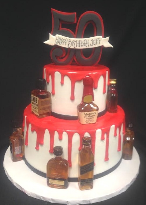 Liquor Bottle Birthday Cake Images for Men