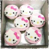 9 Photos of Funny Cartoons Hello Kitty Cup Cakes