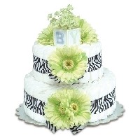 9 Photos of Lime Green Diaper Cakes