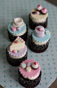 8 Photos of Tea Party Cupcakes And Cakes